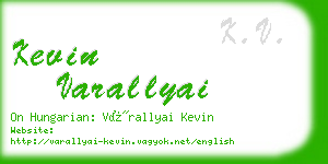 kevin varallyai business card